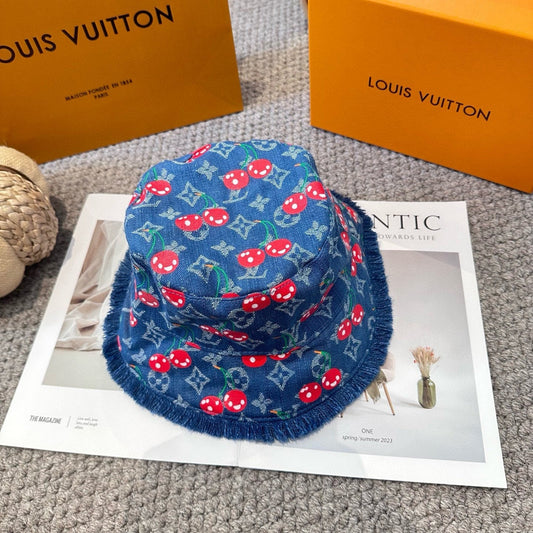 2025 New Cute Cherry Sun Hat for Women Breathable