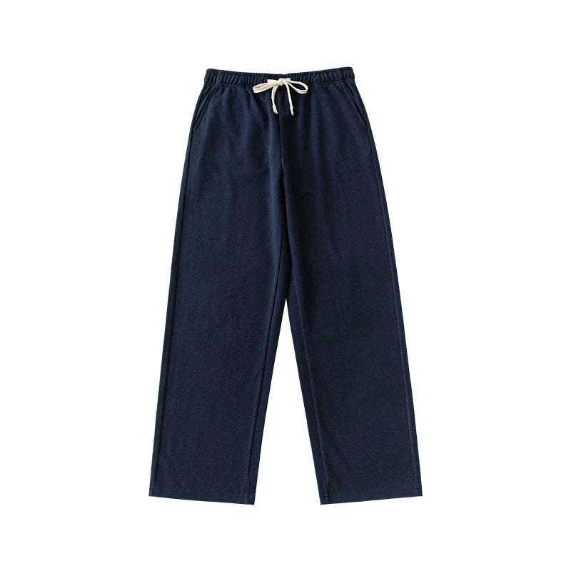 26 New autumn and winter heavyweight pants with diagonal stripes for men