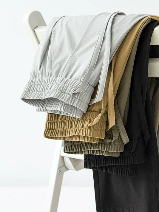 26 Quick-drying straight-leg loose-fitting pants