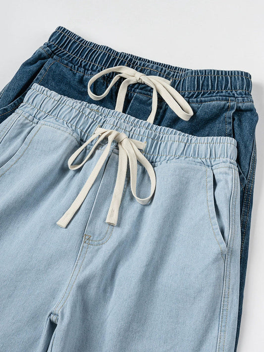 26 New simple and versatile casual washed trousers