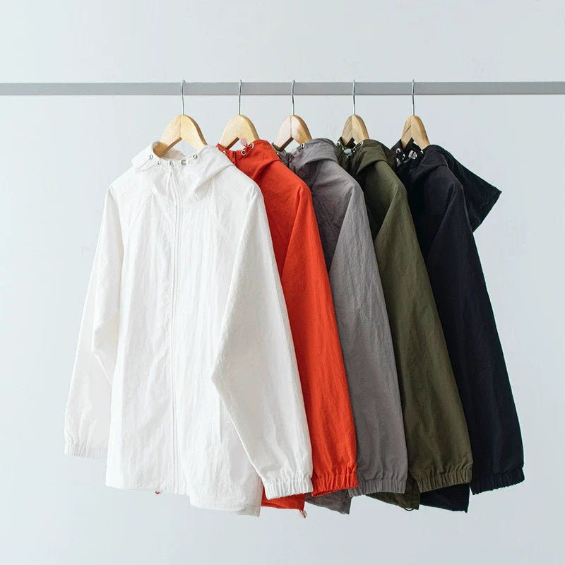 26 Windbreaker hooded jacket