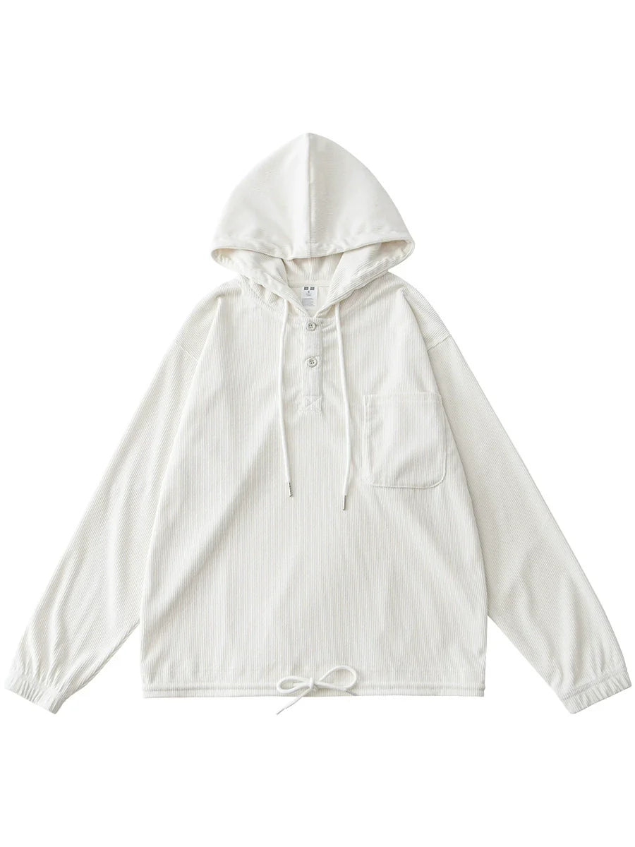26 Corduroy hooded sweatshirt