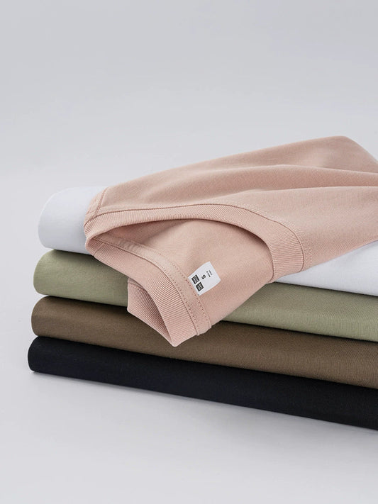 26 Summer short-sleeved T-shirt made of pure cotton serifil fabric