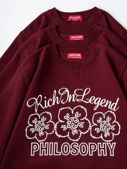 26 Knitted hooded sweatshirt with embroidery, long sleeves and fleece lining