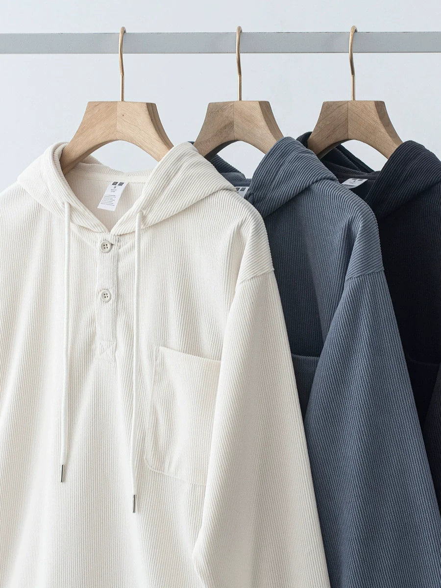 26 Corduroy hooded sweatshirt