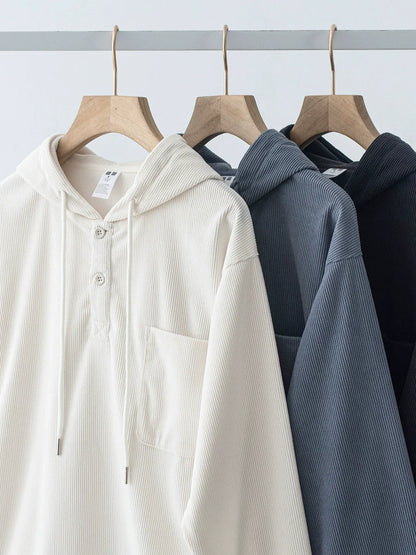 26 Corduroy hooded sweatshirt