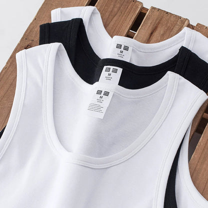 26 Solid color knitted sleeveless vest