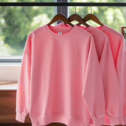 26 Solid color autumn and winter casual simple cotton sweatshirt