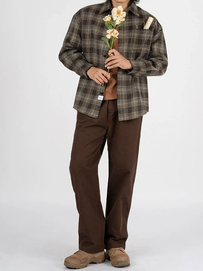 26 Pure cotton multi-color Maillard straight leg pants