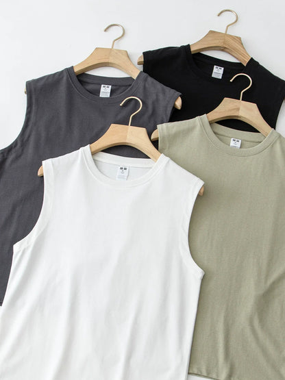 26 pure cotton crew neck vest