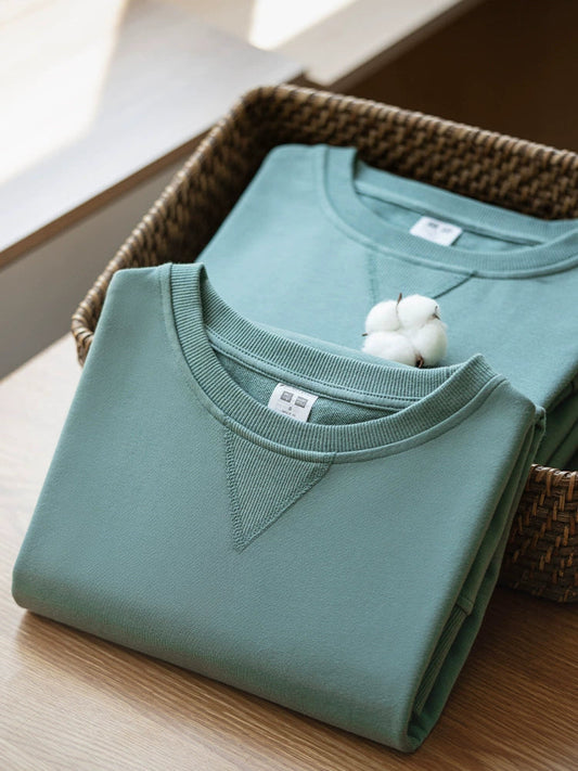 26 Solid color autumn and winter casual simple cotton sweatshirt