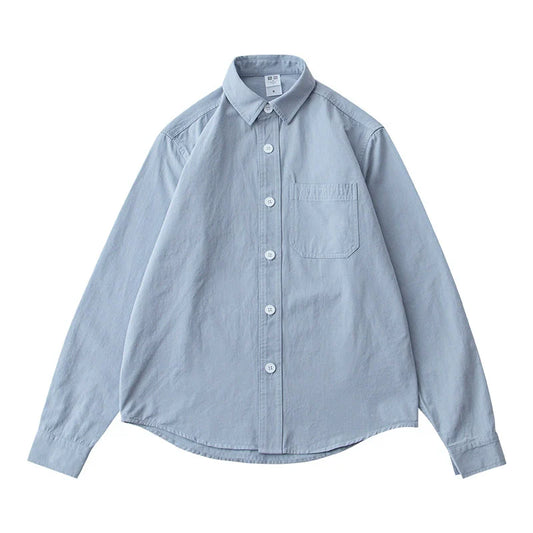 American pure cotton long sleeved shirt