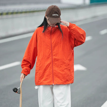 26 Windbreaker hooded jacket