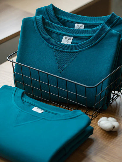 26 Solid color autumn and winter casual simple cotton sweatshirt