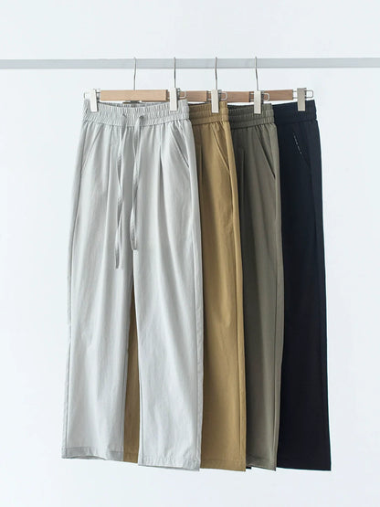 26 Quick-drying straight-leg loose-fitting pants