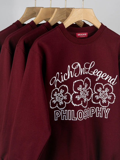 26 Knitted hooded sweatshirt with embroidery, long sleeves and fleece lining