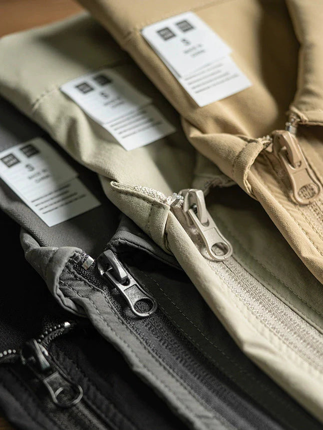 26 Men's short-sleeved zip-up polo shirt