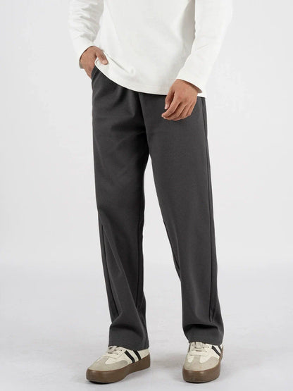 26 New autumn and winter heavyweight pants with diagonal stripes for men