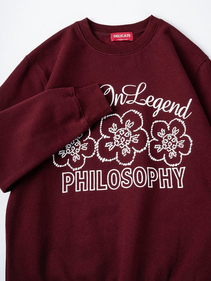 26 Knitted hooded sweatshirt with embroidery, long sleeves and fleece lining