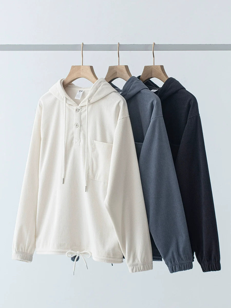 26 Corduroy hooded sweatshirt