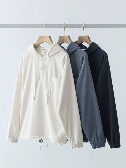 26 Corduroy hooded sweatshirt