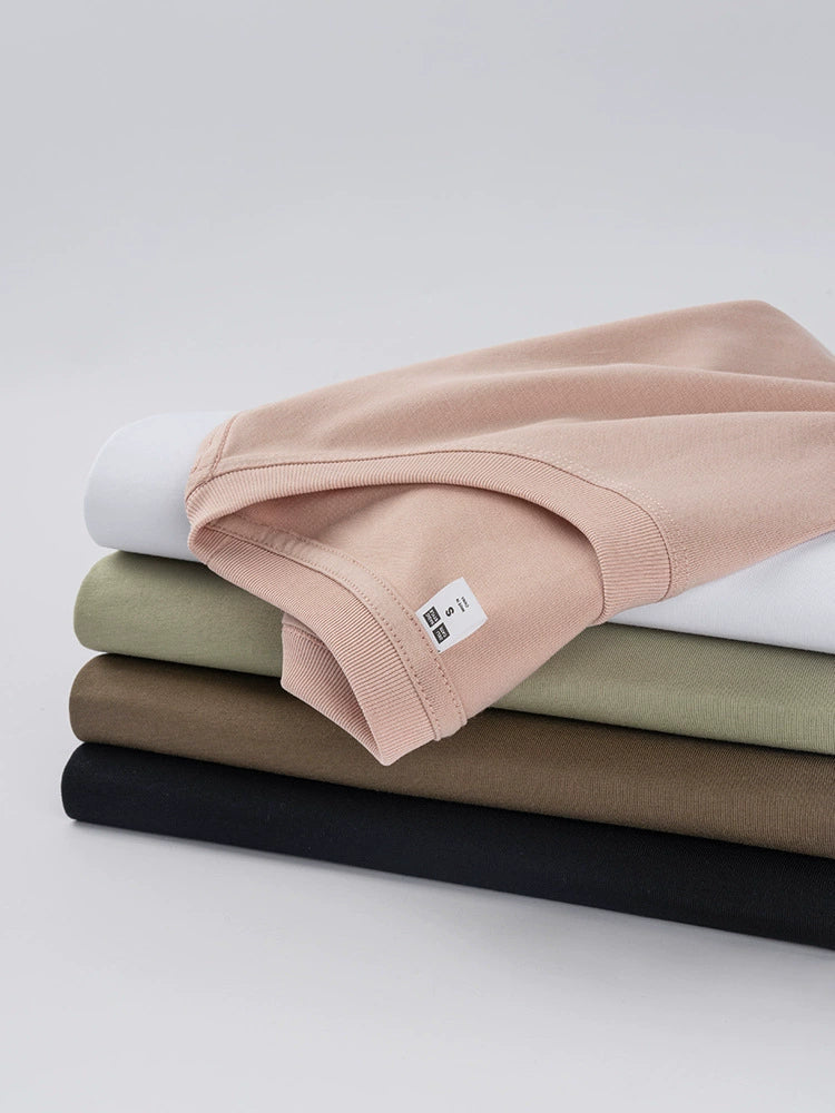 26 Summer short-sleeved T-shirt made of pure cotton serifil fabric