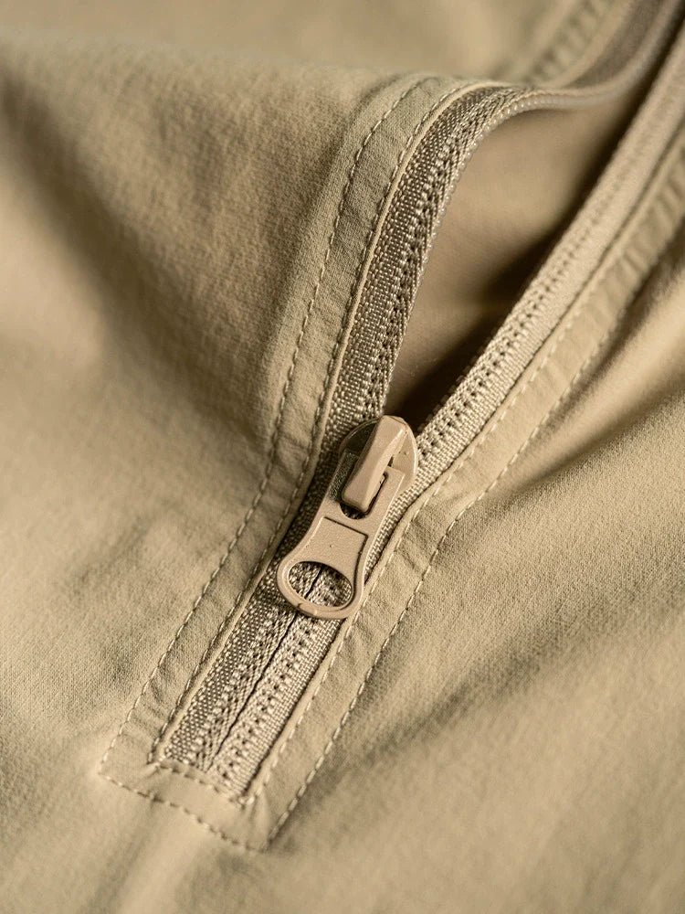 26 Men's short-sleeved zip-up polo shirt