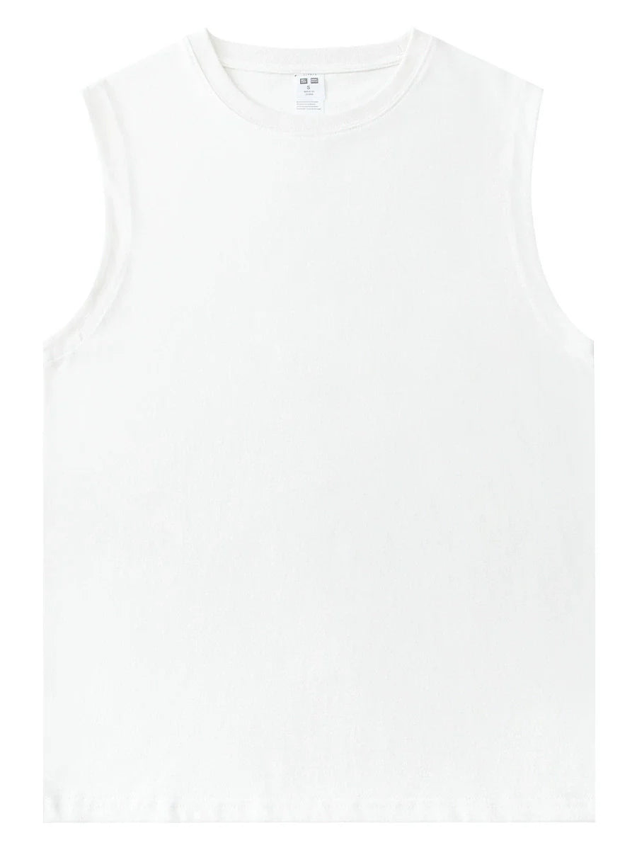26 pure cotton crew neck vest