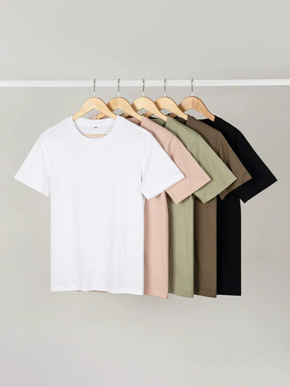 26 Summer short-sleeved T-shirt made of pure cotton serifil fabric