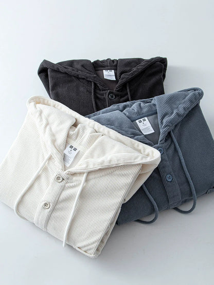 26 Corduroy hooded sweatshirt